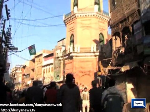 Dunya News - Peshawar: ANP activists, traders protest against Ghanta Ghar incident
