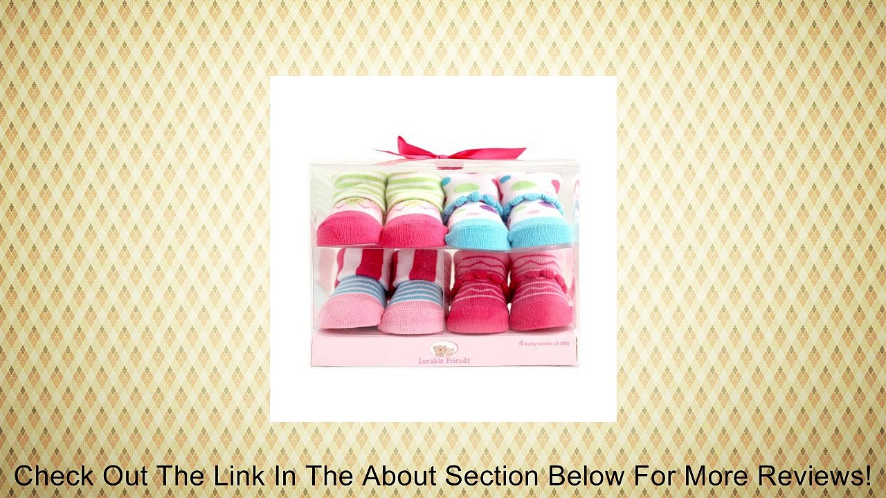 Luvable Friends 4-Piece Girl Novelty Socks Gift Set Review