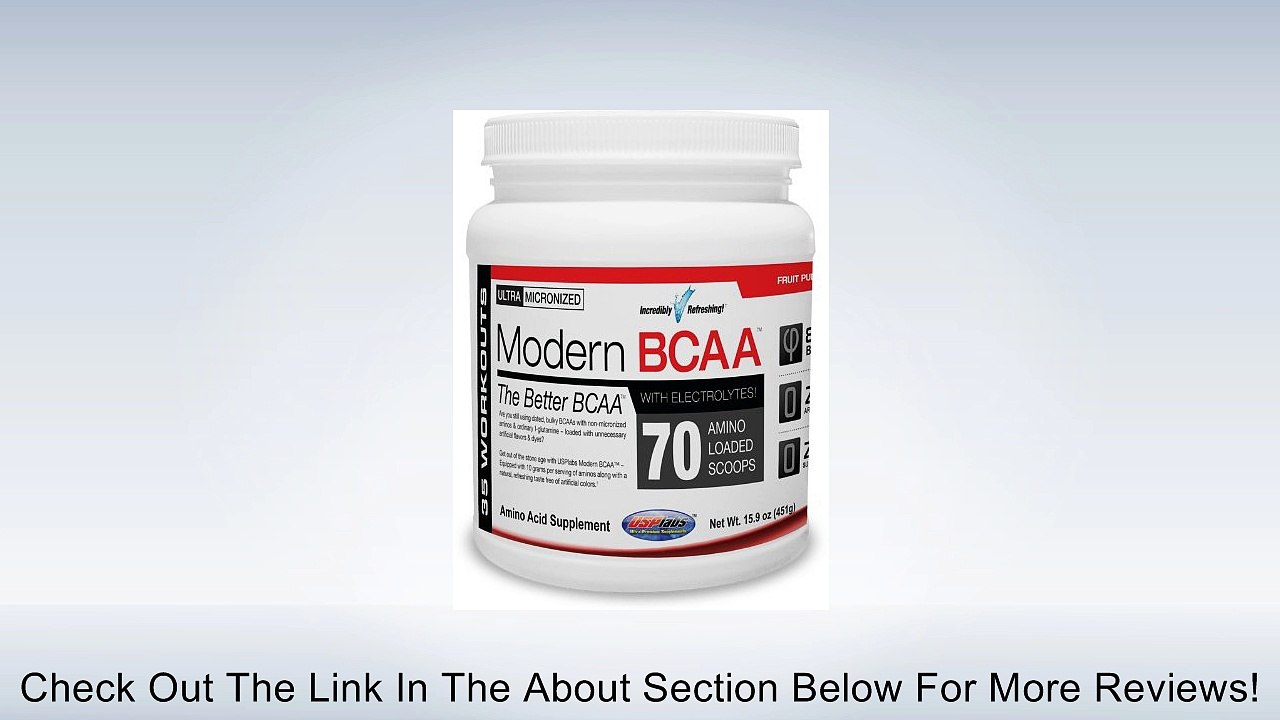 USP Labs Modern BCAA 451g Mineral Supplement, Fruit Punch, 15.9 Ounce Review