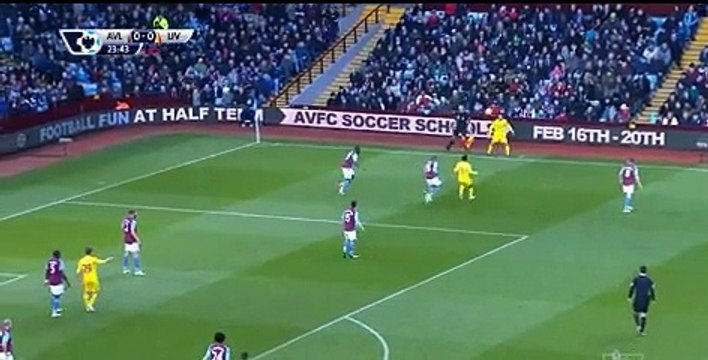 Fabio Borini ASTON VILLA 0-1 LIVERPOOL 17-01-2015