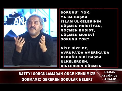 17 OCAK 2015 ANALİZ - HAKAN AYGÜN