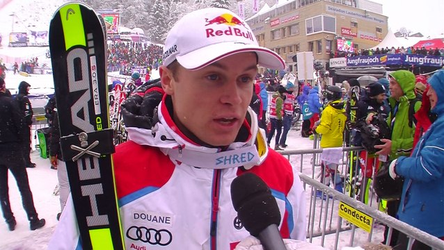 Alexis Pinturault après sa 4ème place en slalom à Wengen / Vidéo FFS-EUROSPORT