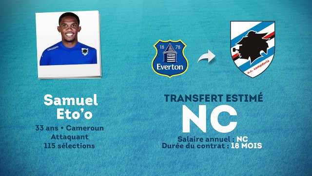 Officiel : Eto'o signe à la Sampdoria