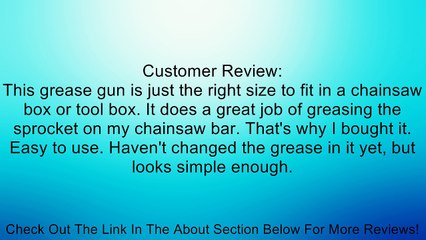 Oregon Cutting Systems #26365 Grease Gun Review