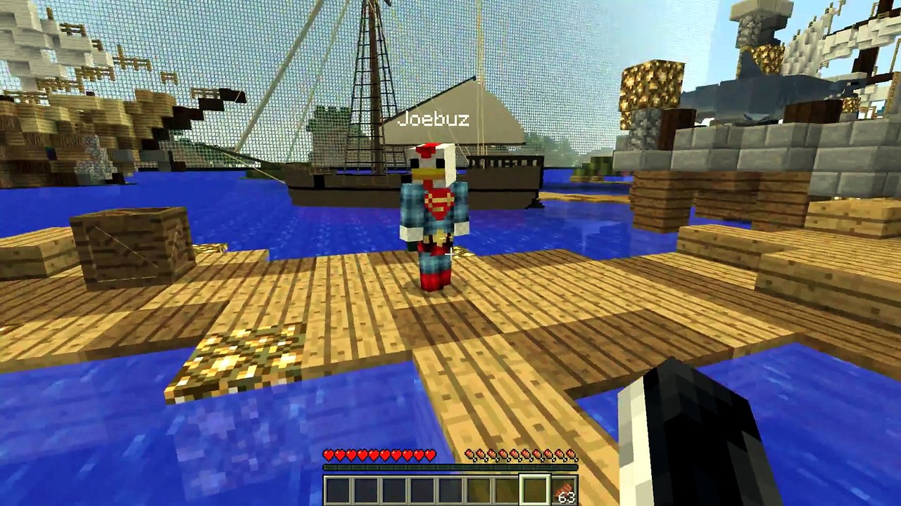 Minecraft - WARSHIP BATTLE CHALLENGE - Kraken vs Cannons! (Minecraft Challenge)