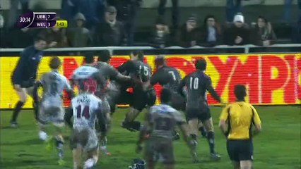 UBB LONDON WELSH 0 LA SORTIE DES VESTIAIRES