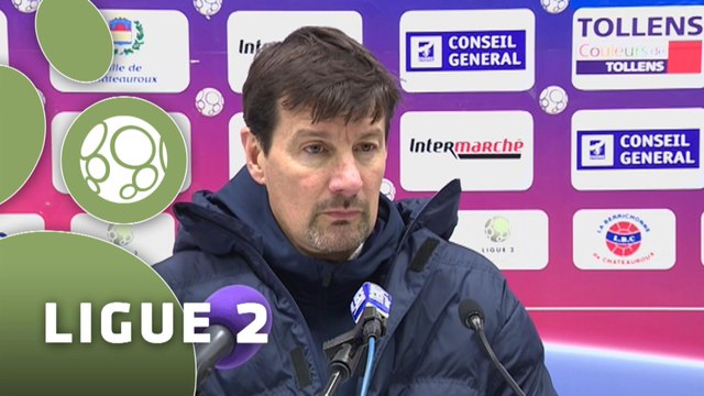 Conférence de presse Châteauroux - US Créteil-Lusitanos (2-2) : Pascal GASTIEN (LBC) - Thierry FROGER (USCL) - 2014/2015