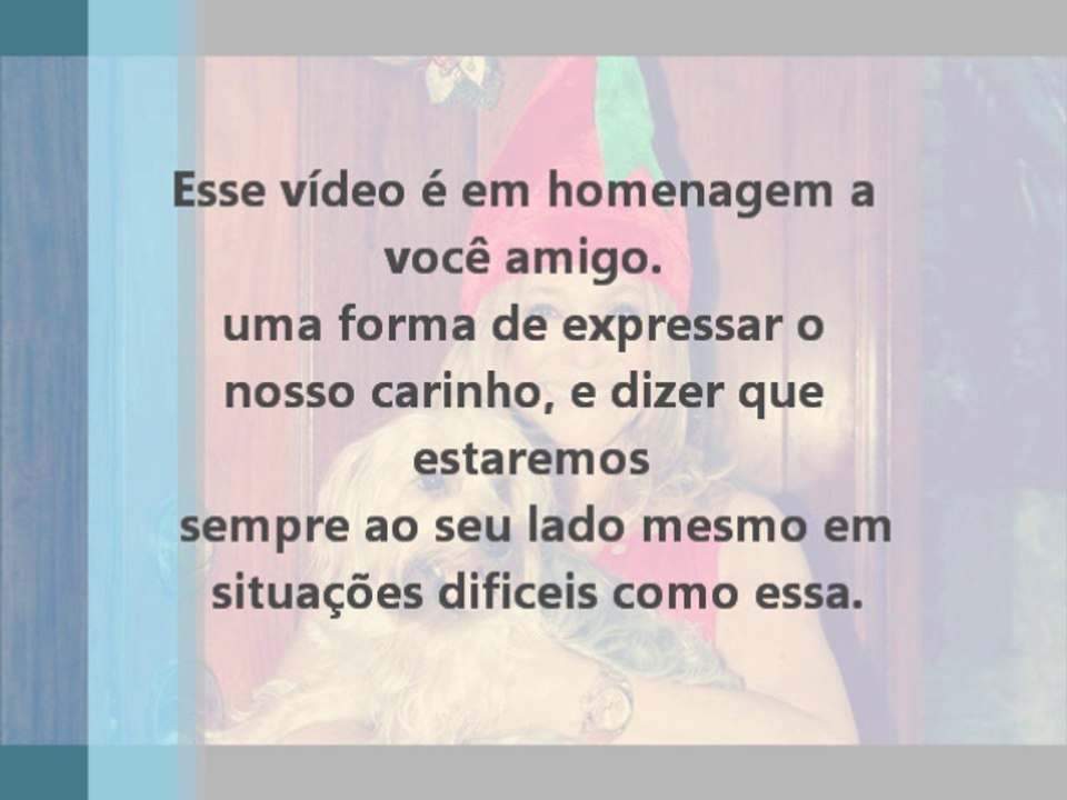 Uma homenagem ao nosso querido migo Marcus