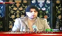Chaudhary Nisar Press Conference – 17th January 2015