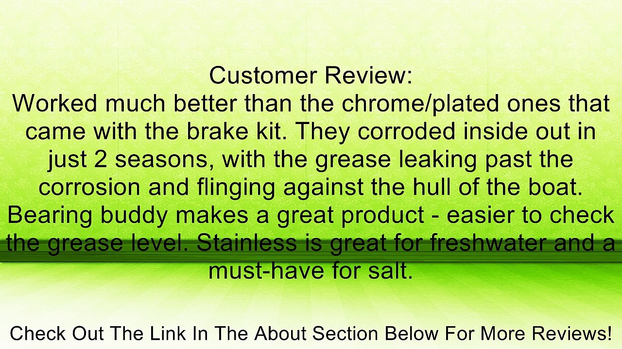 Bearing Buddy 42104 Marine Stainless Steel Wheel Bearing Protector Review