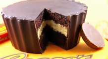 Make a GIANT Reeses Peanut Butter Cup Cake!   A Cupcake Addiction How To Tutoriall