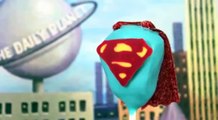 Make Superman Man of Steel Cake Pops!   A Cupcake Addiction How To Superhero Tutorial