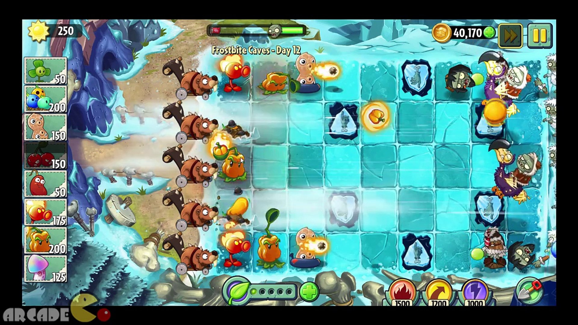 Plants Vs Zombies 2 Frostbite Caves Gargantuar