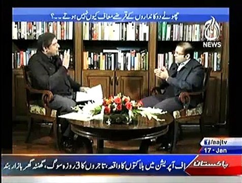 Aaj Rana Mubashir Kay Sath On Aaj News – 17th January 2015