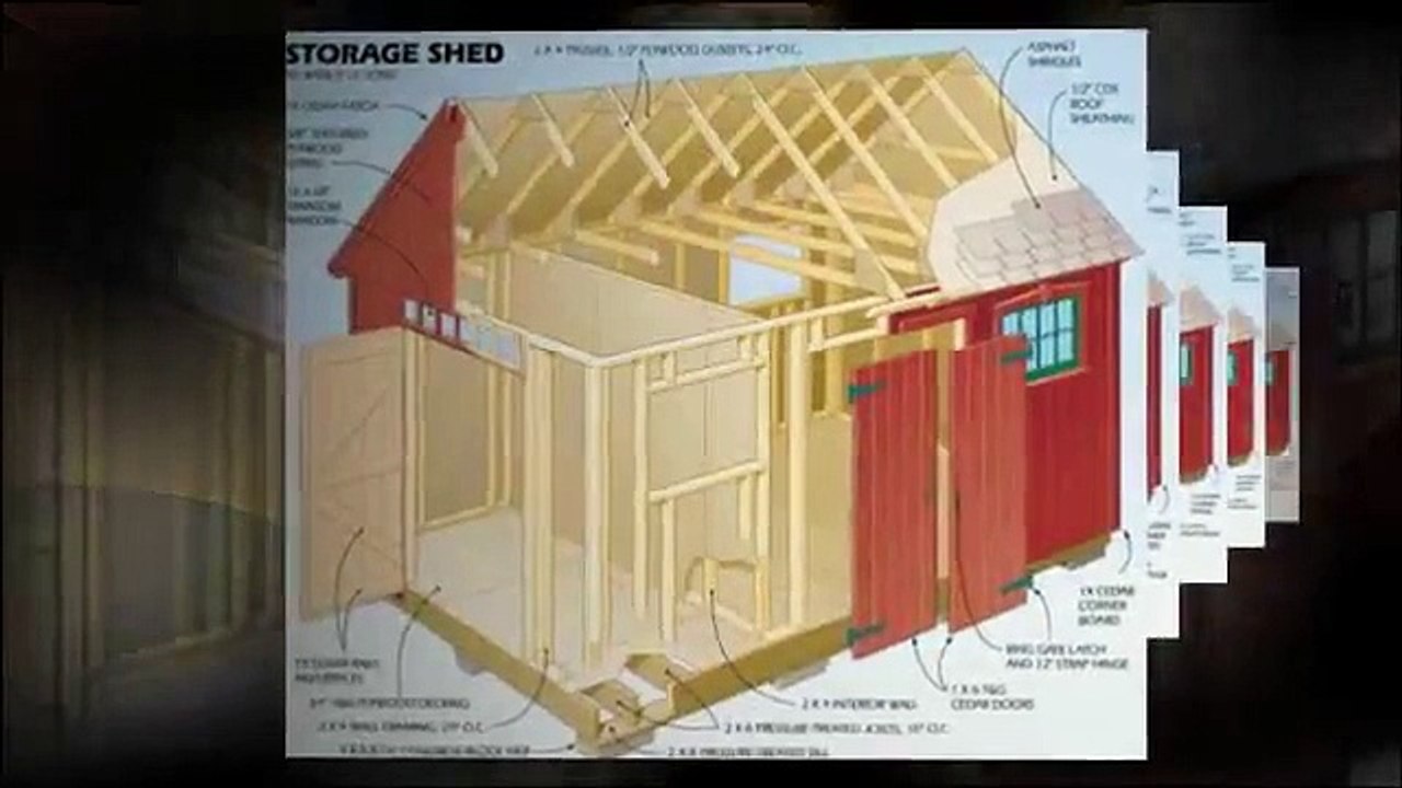 Free 12 x 8 Shed Plan With Illustrations