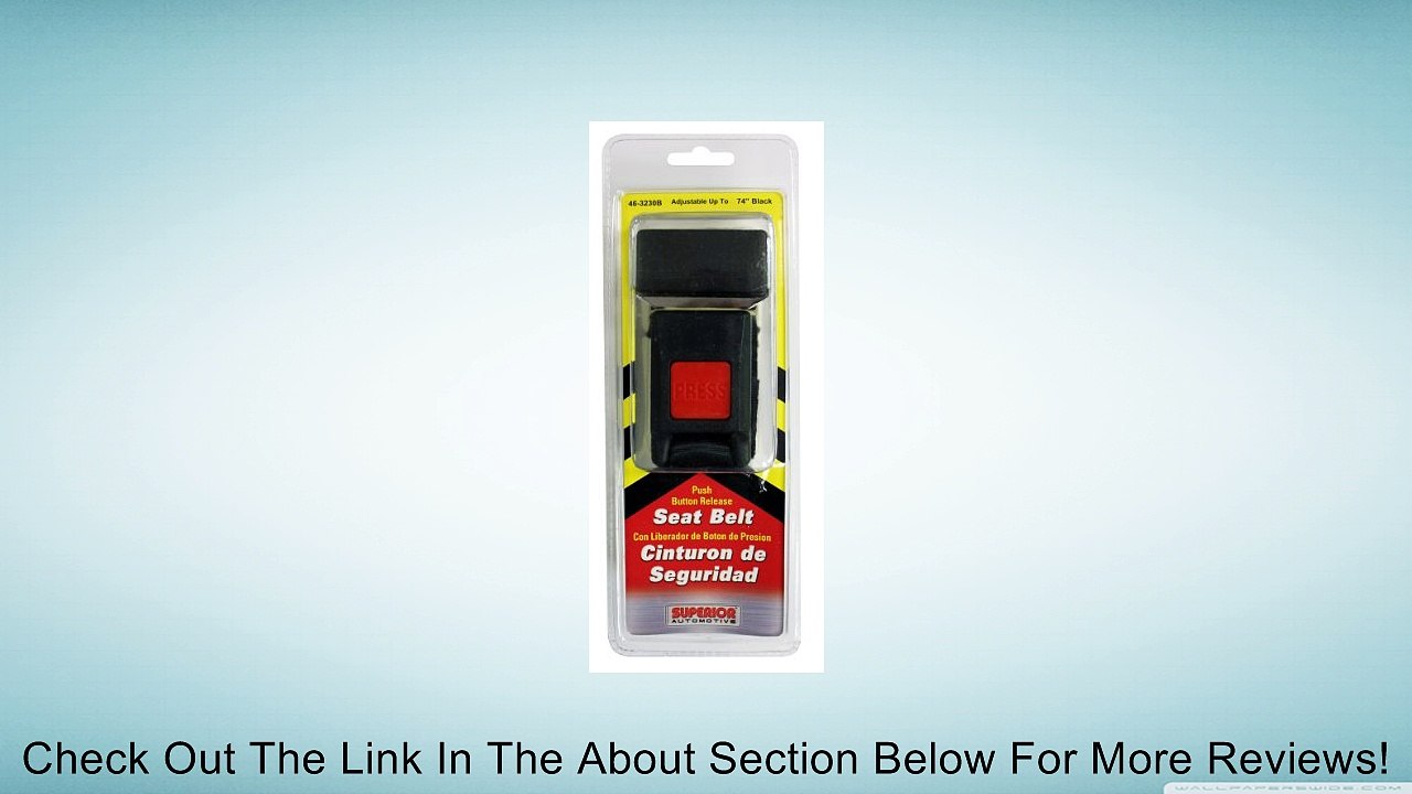 Superior 46-3230B Auto/RV Seat Belt, 74" Length, Black Review