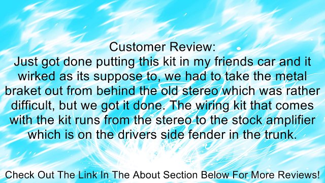 Metra 99-5716 Dash Kit For Taurus/Sable 00-03 Kit with Harness Review