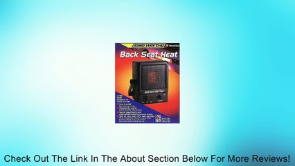 Back Seat Heat Plus 1100 BTU 12V Truck Heater Review