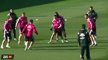 Toni Kroos Celebra un robo de balón con el sí de Cristiano Ronaldo  Real Madrid 2015