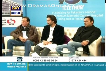 Fawad Afzal Khan live call on SKMCH One Billion Challenge Live Transmission