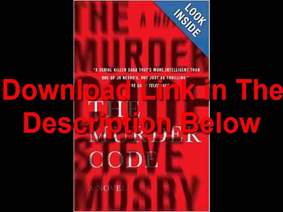 The Murder Code A Novel by Steve Mosby Ebook (PDF) Free Download