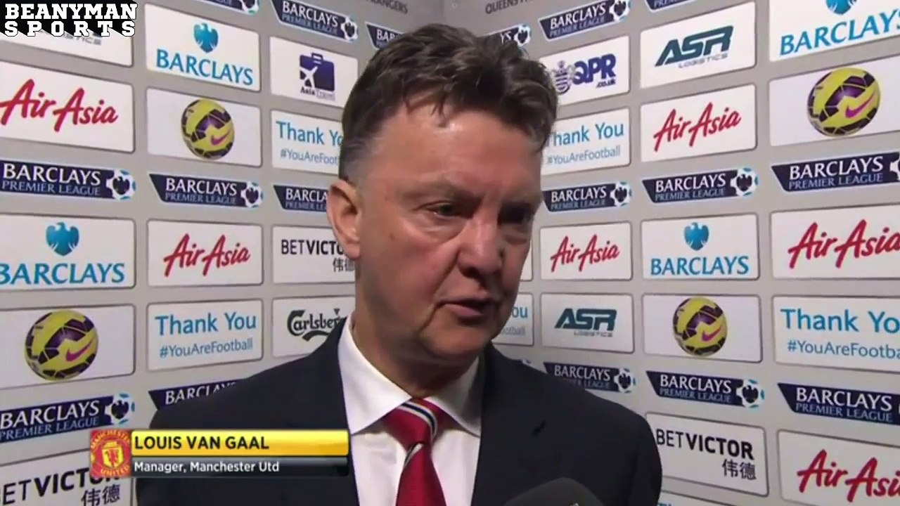 QPR 0-2 Man Utd - Louis Van Gaal Post Match Interview - Queens Park Raisins !