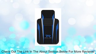 Blue And White R Racing Universal-Fit Molded Front Floor Mats - Set of 2 Review