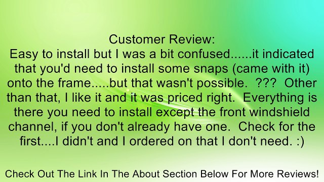 Bestop 52508-01 Black Crush Traditional Bikini Top for 76-91 CJ7, CJ8 and Wrangler YJ Review