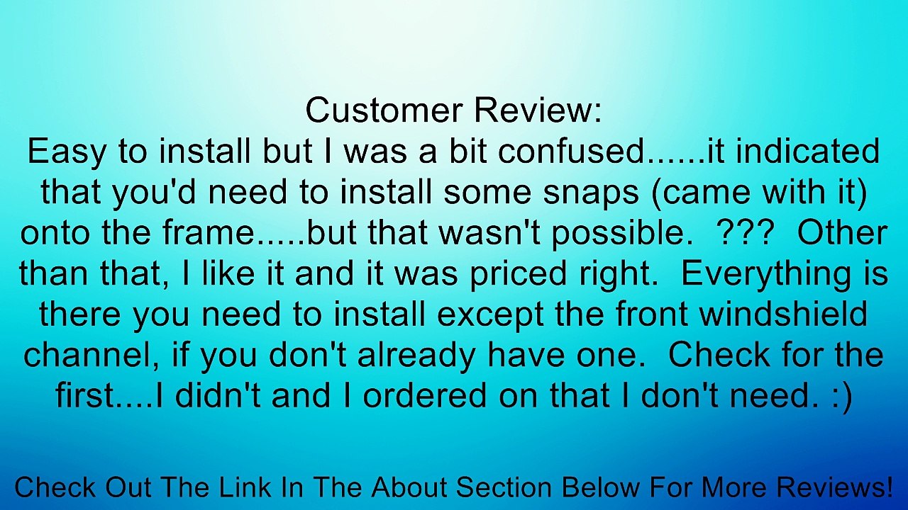 Bestop 52508-09 Charcoal Traditional Bikini Top for 76-91 CJ7, CJ8 and Wrangler YJ Review