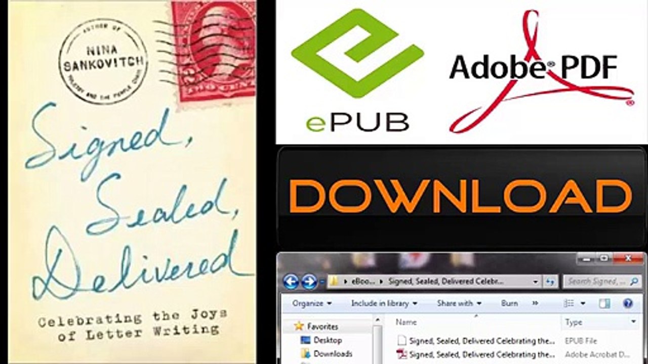 Signed, Sealed, Delivered Celebrating the Joys of Letter Writing by Nina Sankovitch Ebook (PDF) Free Download