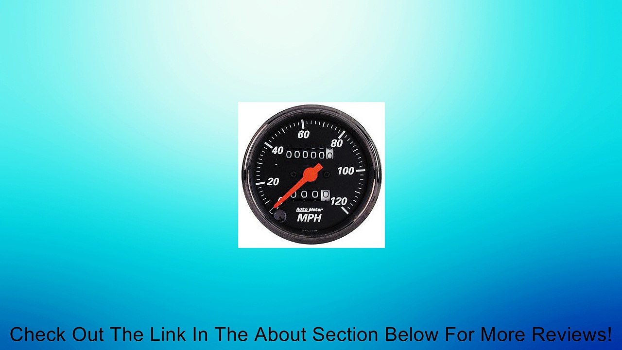 Auto Meter 1496 Designer Black Mechanical Speedometer Review