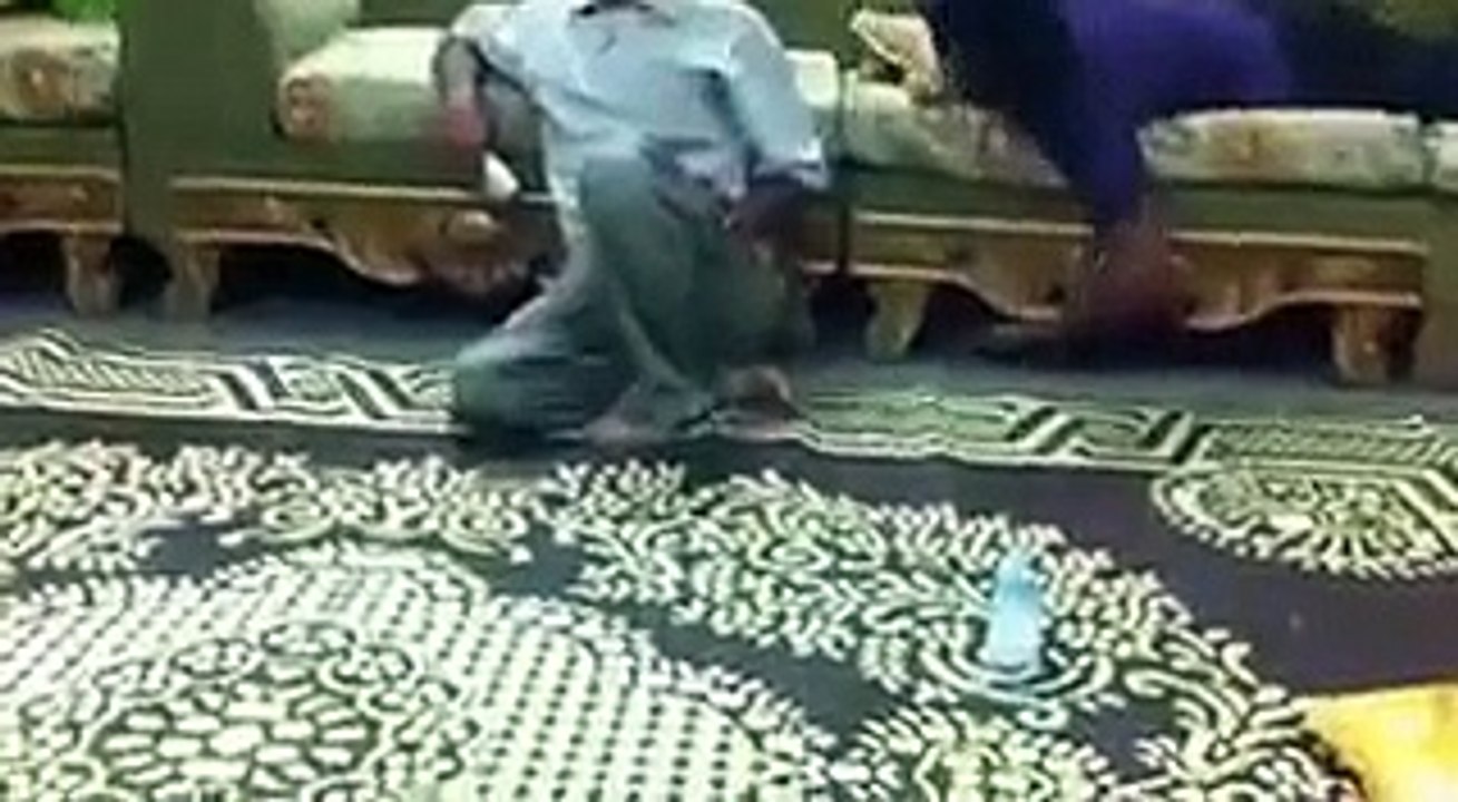 son teasing his father