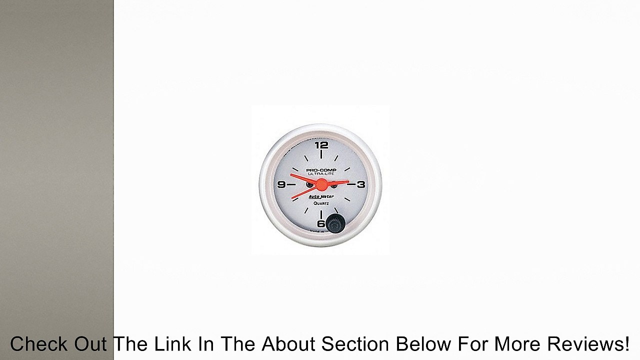 Auto Meter 4385 Ultra-Lite Clock Review