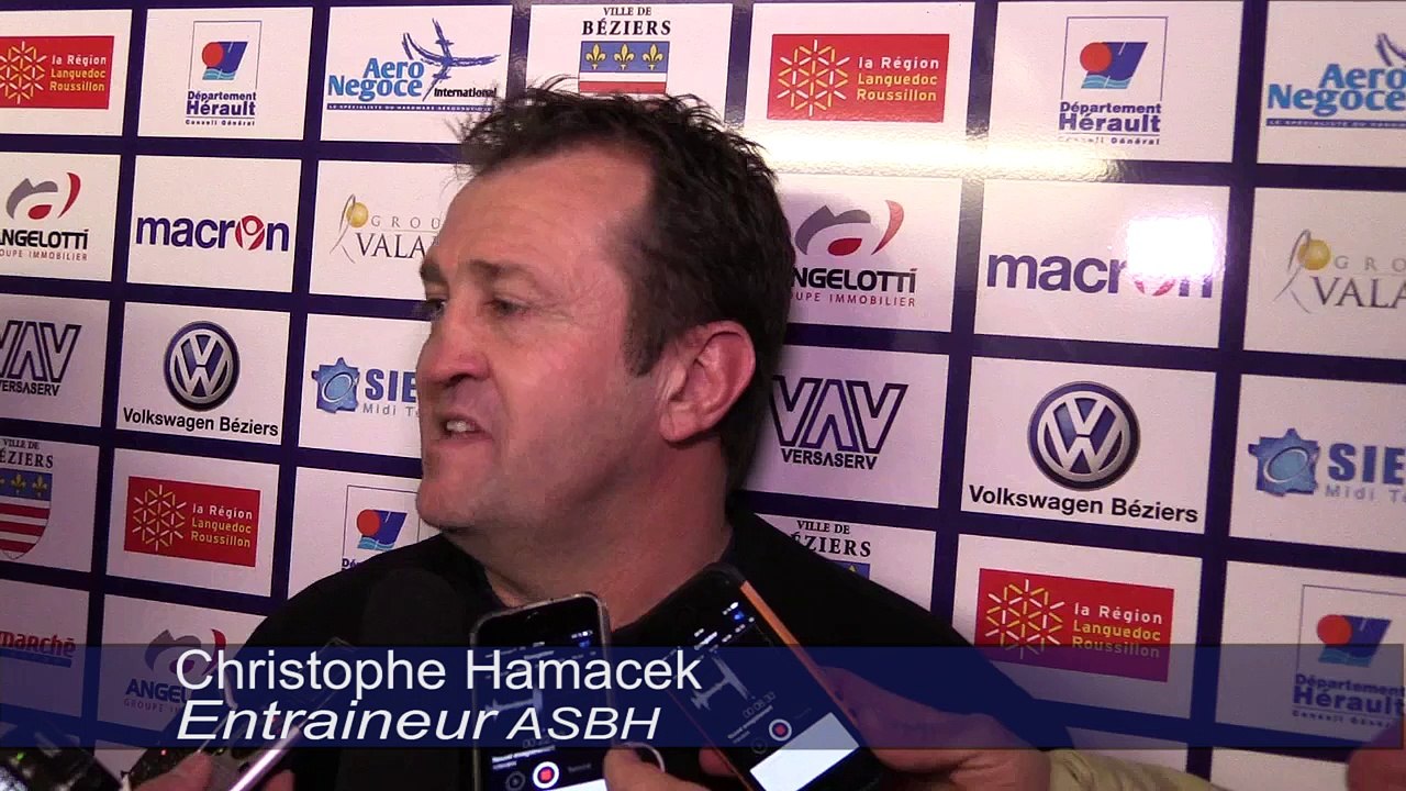 17° journée de ProD2 ASBH - Massy Réaction Christophe Hamacek