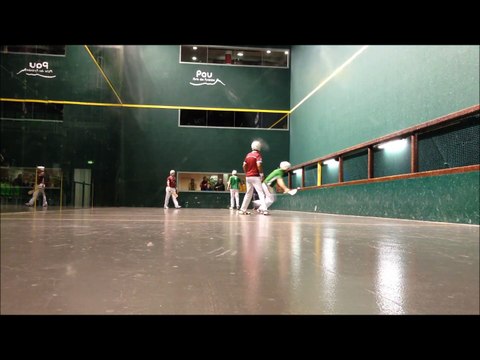 Paléta Cuir Trinquet: Pau (Bécaas-Lolibé) contre Urrugne (Halsouet-Bergerot) le 17 Janvier 2015