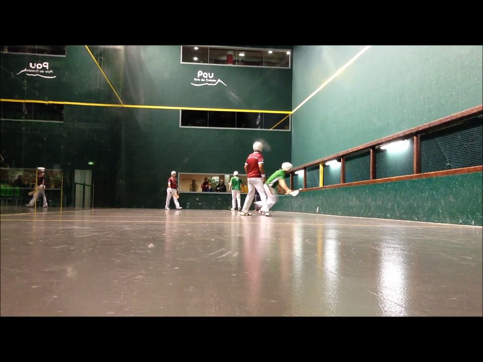 Paléta Cuir Trinquet: Pau (Bécaas-Lolibé) contre Urrugne (Halsouet-Bergerot) le 17 Janvier 2015