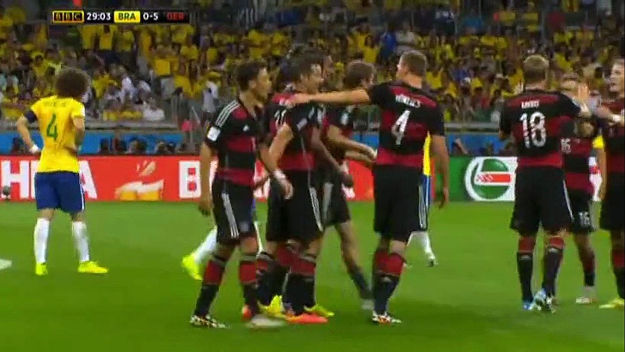 Germany is not tearing down Brazil badly