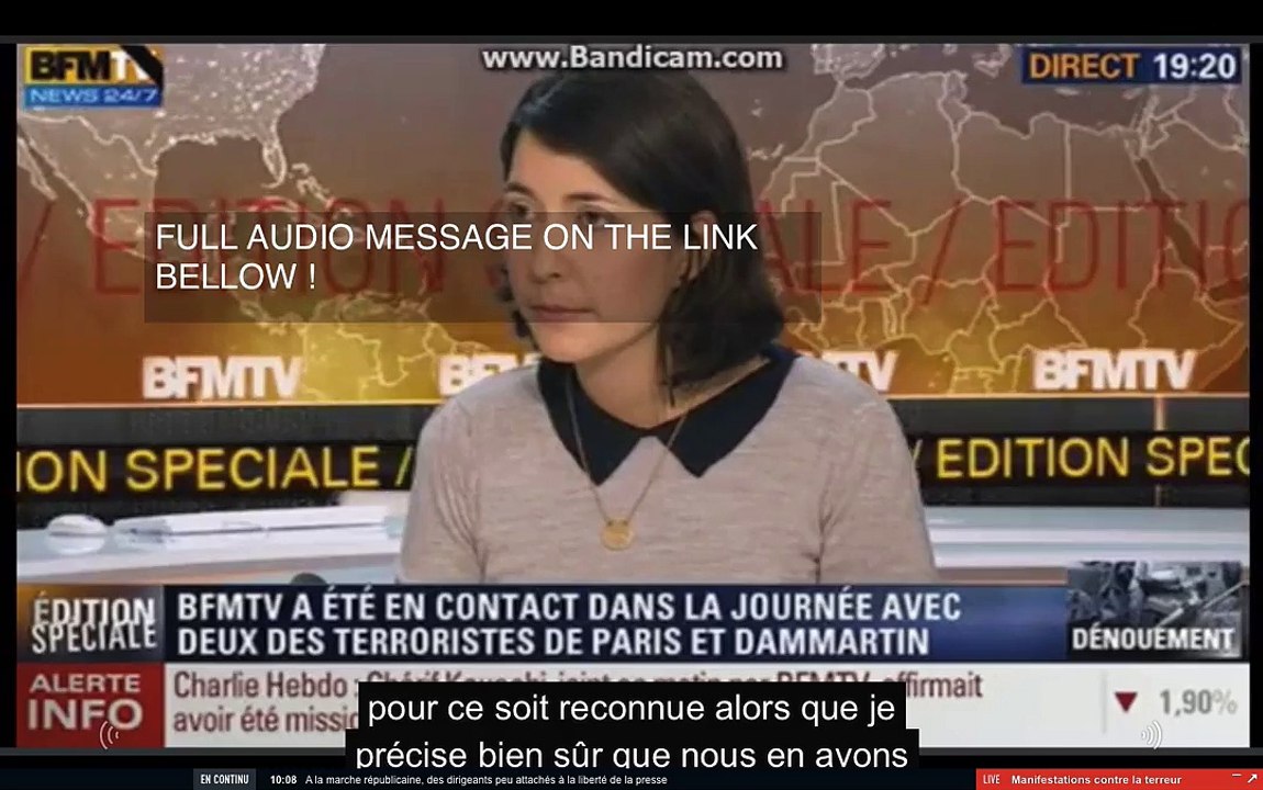 Interview des terroriste debut janvier