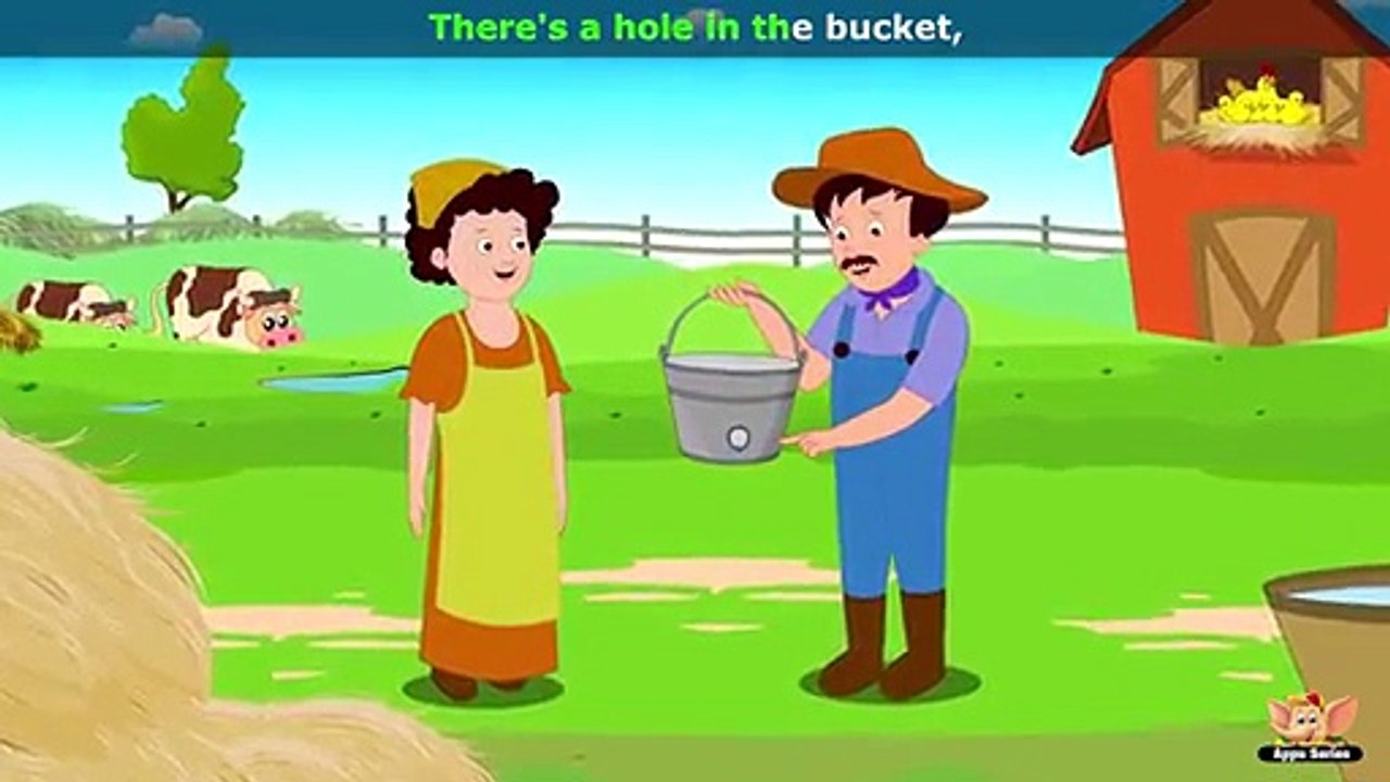 There's a hole in the bucket Nursery Rhyme with Karaoke.mp4 video
