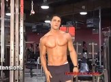 amazing muscle people Greg Plitt   Tricep Extensions &  V  Bar Pressdowns