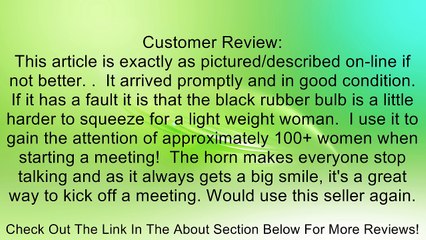 Taxi Horn - Circular Bulb Horn Great For Plays or Pedicabs Review