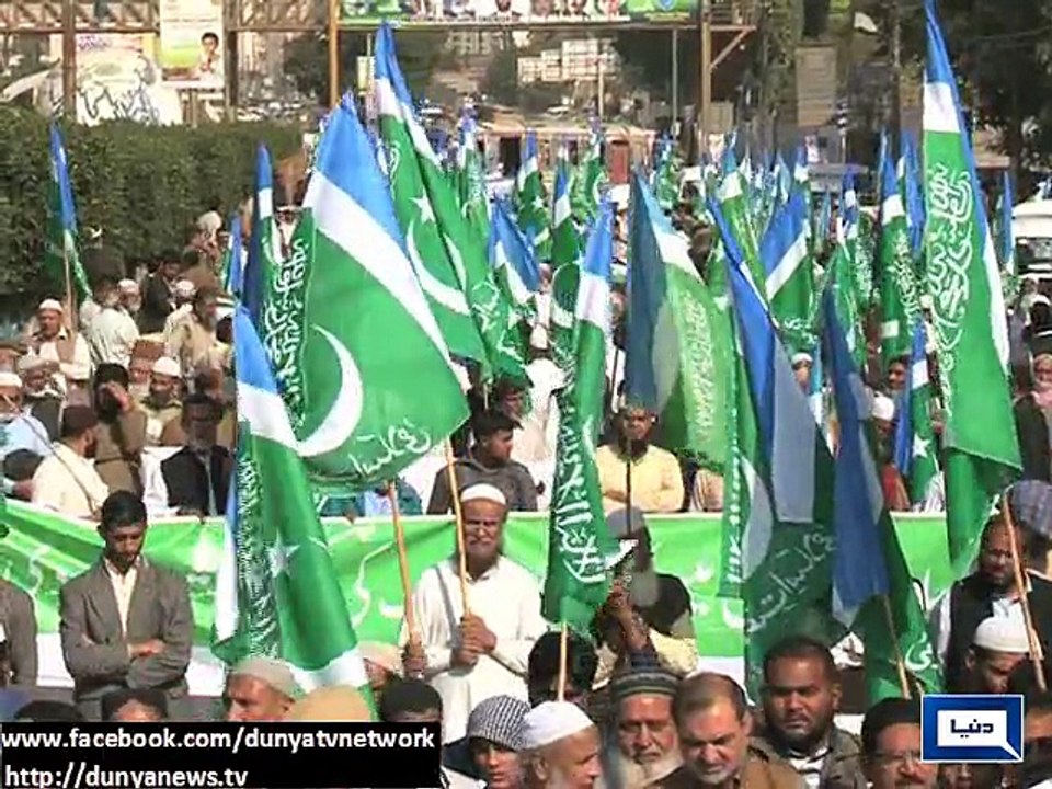 Dunya News - Muslim rulers should react strongly to 'cartoons': Munawwar Hassan