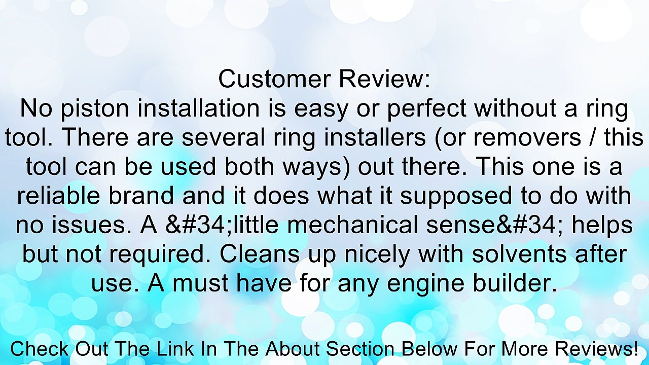 Lisle 33500 Piston Ring Installer Review