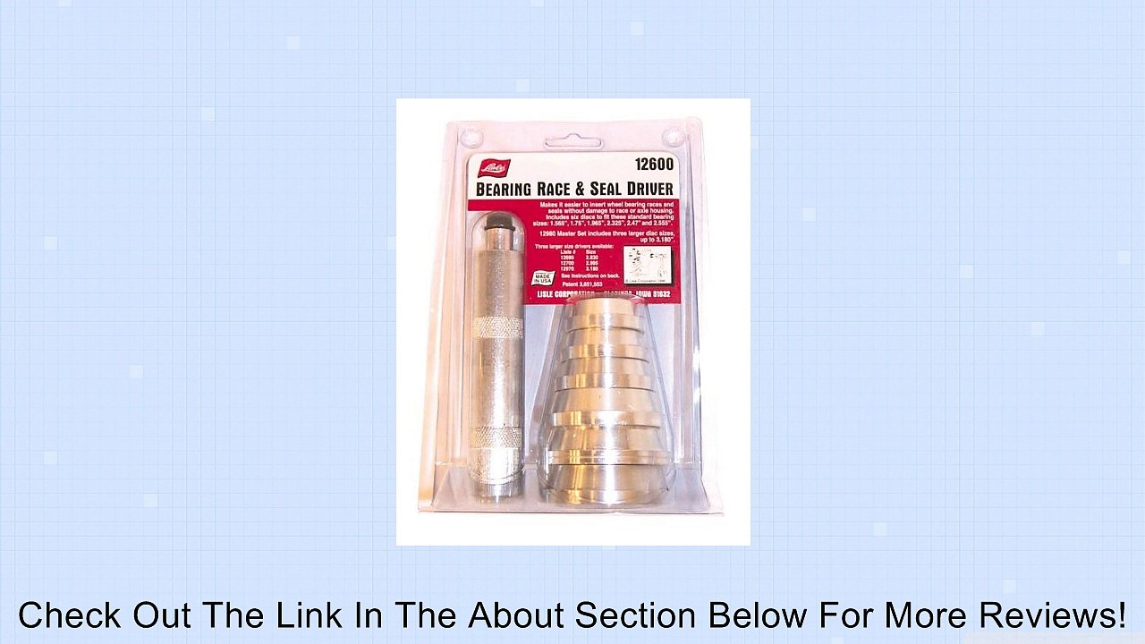 Lisle 12600 Bearing Driver Review