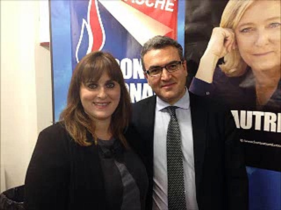 Conférence de presse de présentation des candidats du Front National de l'Essonne pour les élections départementales