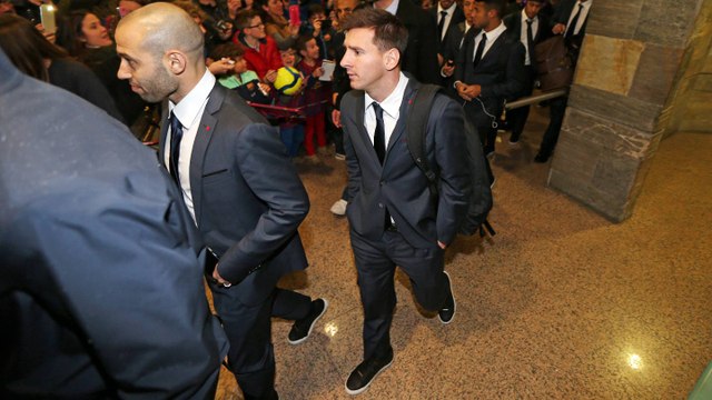El viaje del Barça a La Coruña (18/01/15)