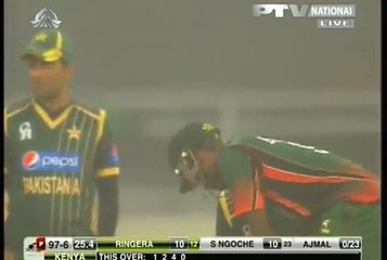 Saeed Ajmal Wicket Against Kenya with New Action