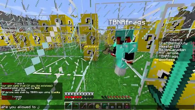 Minecraft Mods -LUCKY BLOCK MAZE- PvP Challenge w_ The Pack!