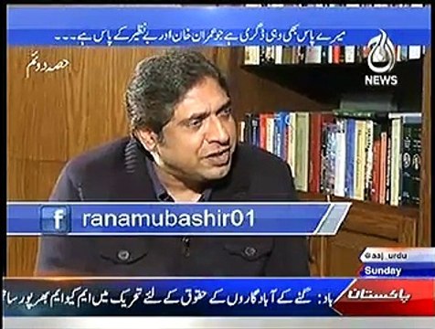 Aaj Rana Mubashir Kay Sath On Aaj News – 18th January 2015 – Part 2