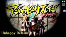 [60fps Miku Rin Luka] Unhappy Refrain アンハッピーリフレイン   Hatsune Miku 初音ミク DIVA Arcade English Romaji